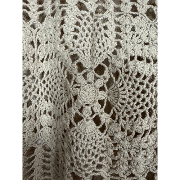 Vintage Tiara Crochet Sweater Y2K Boho Festival Knit Pullover Top M Cottage - Picture 3 of 10